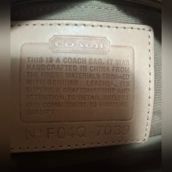 Coach Vintage Signature Stripe Baguette Demi Bag EUC - Picture 8 of 8